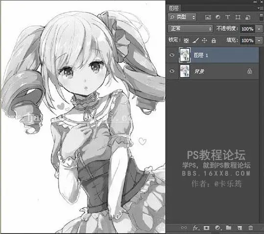 线稿教程，教大家怎么提取线稿_www.haoyidiansheji.com