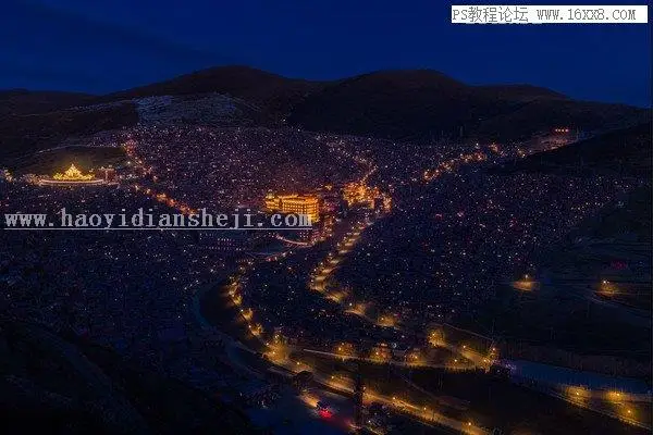 夜景照片，通过PS对夜景照片进行后期修图_www.haoyidiansheji.com