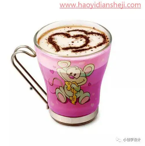 贴图效果，给杯子快速添加卡通贴图照片_www.haoyidiansheji.com