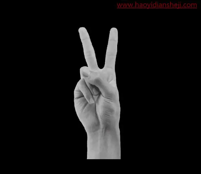 烟雾效果，制作一款创意手势烟雾效果图片_www.haoyidiansheji.com