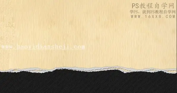 撕边效果，用PS制作纸张撕边效果图片_www.haoyidiansheji.com