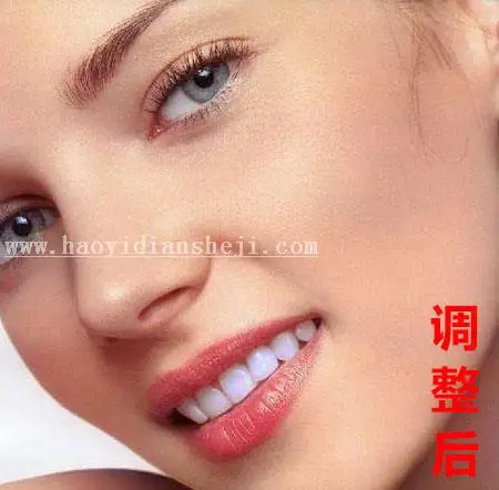 牙齿美化，超简单的美白牙齿教程_www.haoyidiansheji.com