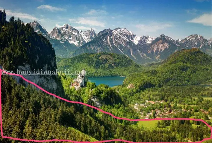 山景后期，用PS把前期是雾蒙蒙的照片变的通透清晰_www.haoyidiansheji.com