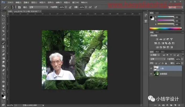 创意合成，制作合成人物古树成精效果_www.haoyidiansheji.com