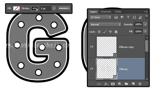 3D功能，用PS中的3D功能制作金属材质的文字_www.haoyidiansheji.com