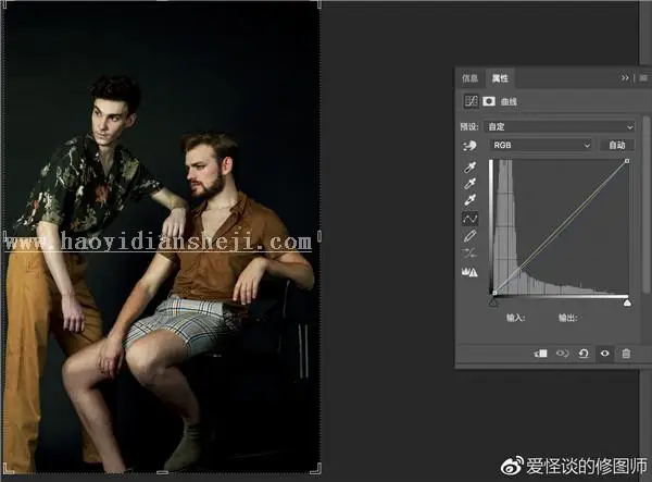 油画效果，用PS制作欧美人物油画效果_www.haoyidiansheji.com