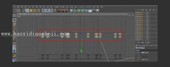金属字，用C4D制作金属立体挤压字体_www.haoyidiansheji.com