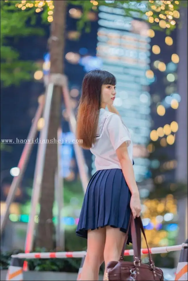 夜景人像，通过PS调出时尚夜景都市人物照片_www.haoyidiansheji.com