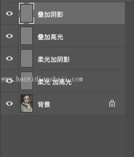 商业修图，用PS给商业质感人像增加光影效果_www.haoyidiansheji.com