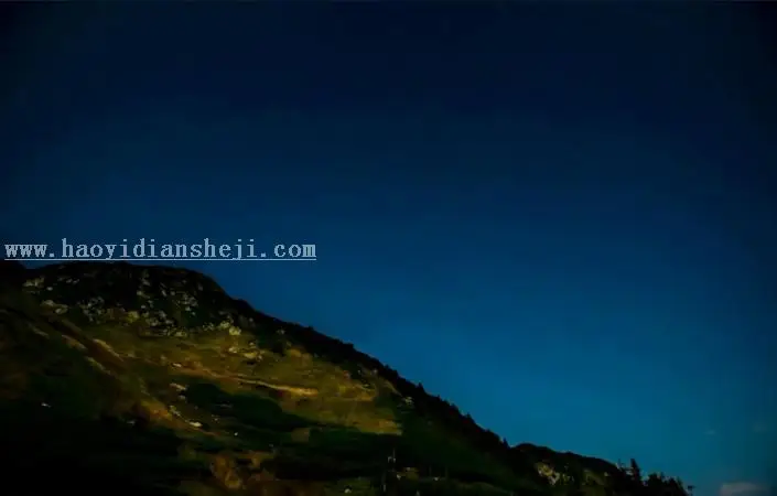 星空效果，制作星空和极光效果视频教程_www.haoyidiansheji.com