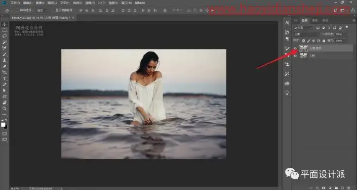 海报制作，用PS制作打散人物的海报_www.haoyidiansheji.com