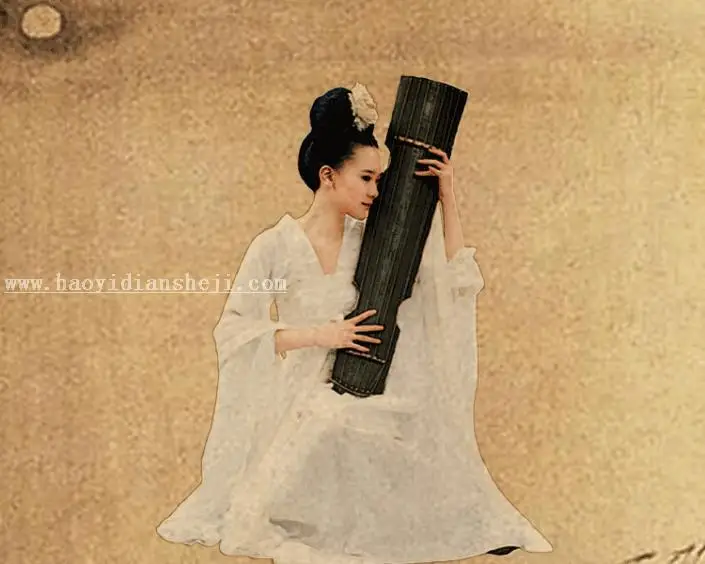 工笔画，用PS制作图片转工笔画_www.haoyidiansheji.com