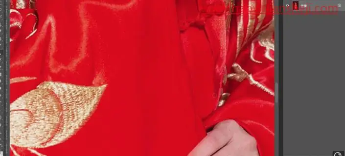 产品精修，在PS给嫁衣进行精细修图_www.haoyidiansheji.com