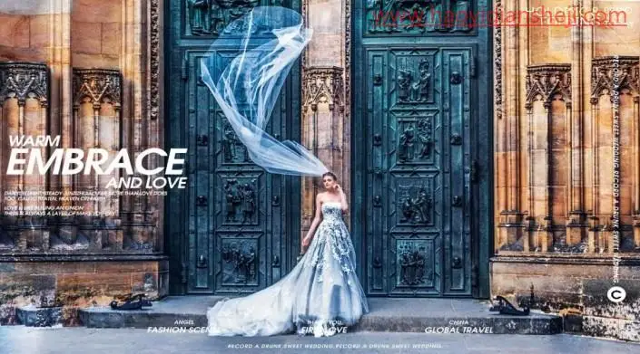 婚纱后期，调出大片感觉的婚纱外景照片_www.haoyidiansheji.com