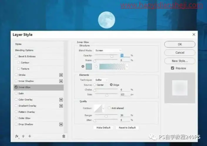 奇幻合成，合成鹿角中的神秘水世界_www.haoyidiansheji.com