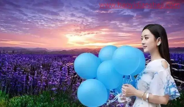 换背景，快速给赵丽颖照片抠图换背景_www.haoyidiansheji.com