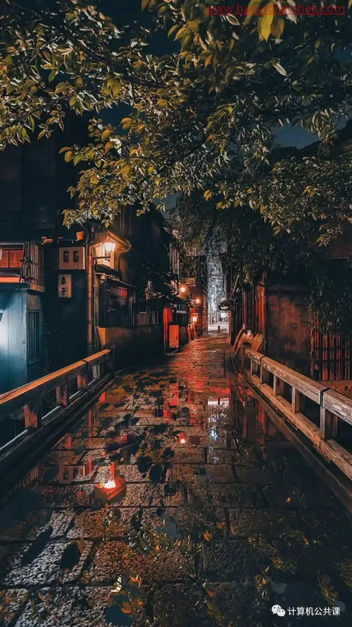 倒影效果，给街道添加逼真的水坑倒影效果_www.haoyidiansheji.com