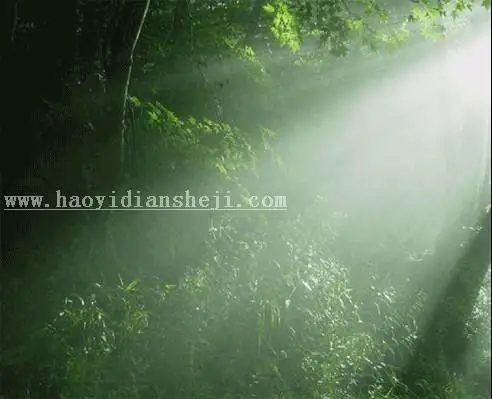 场景合成，合成一个美女在深山的神秘场景_www.haoyidiansheji.com
