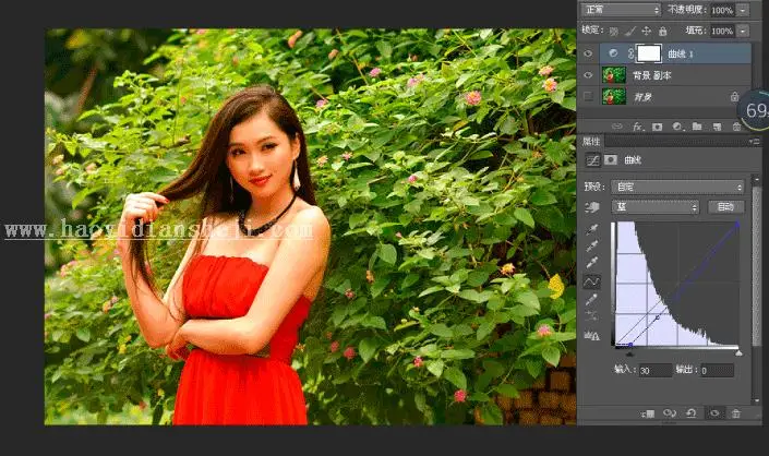 曲线修图，用曲线调整灰暗照片的使用方法_www.haoyidiansheji.com