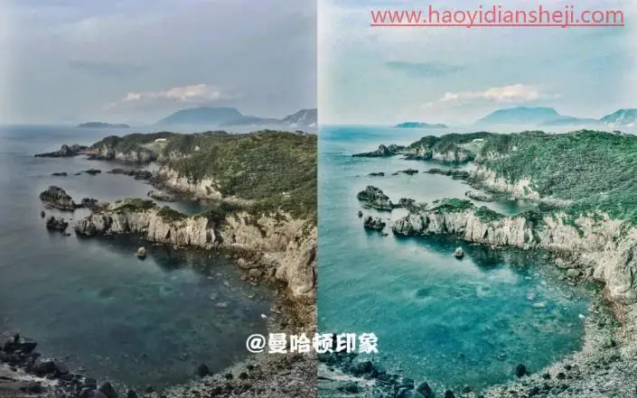 胶片色，快速调出日系绿调胶片风格照片_www.haoyidiansheji.com