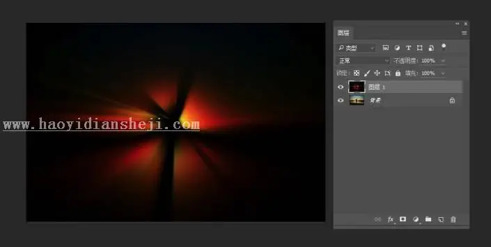 光效教程，给照片制作温馨光线效果_www.haoyidiansheji.com