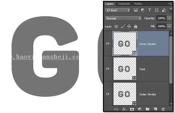 3D功能，用PS中的3D功能制作金属材质的文字_www.haoyidiansheji.com