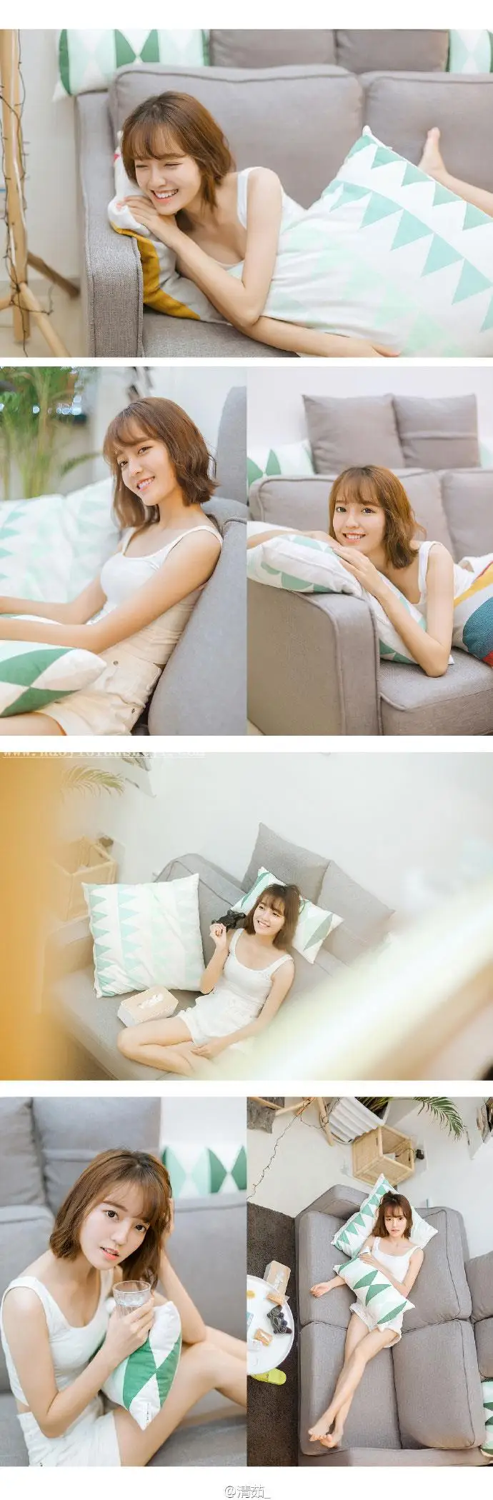 写真照片，通过PS调出室内清新少女暖色调照片_www.haoyidiansheji.com