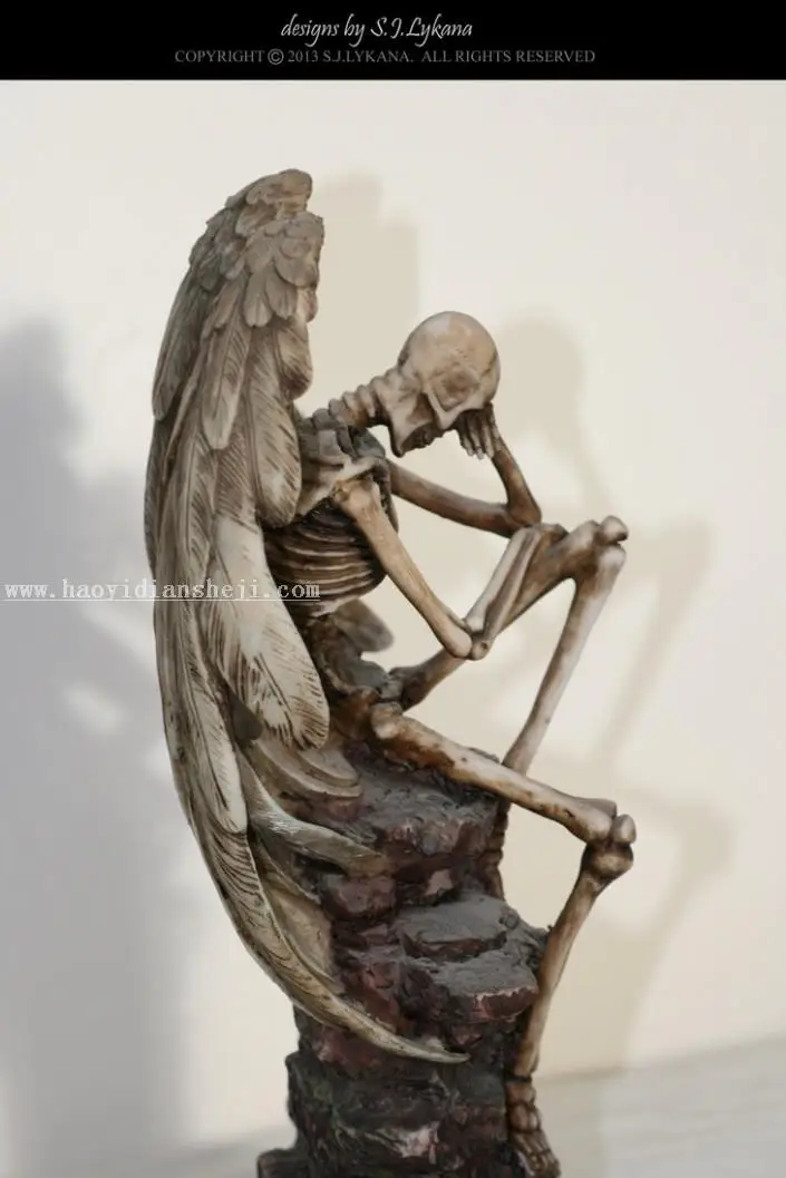 照片合成，PS合成一幅思考的骷髅图片_www.haoyidiansheji.com