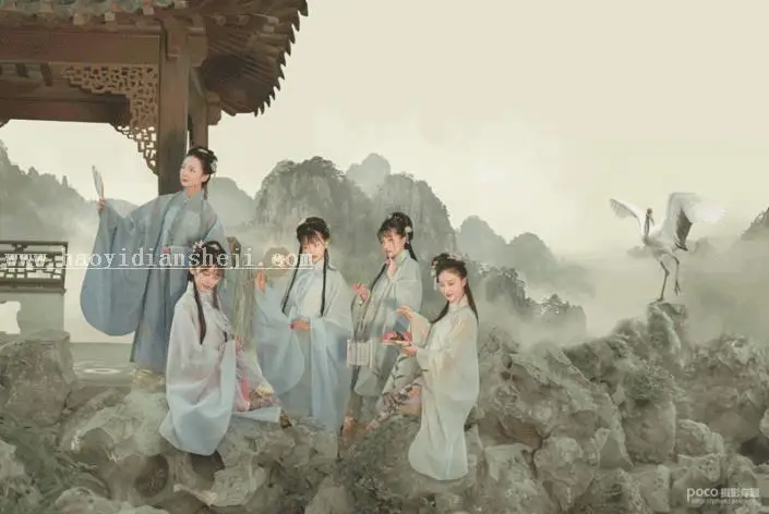 古风照片，通过PS制作古意画卷般风格的古装人像_www.haoyidiansheji.com