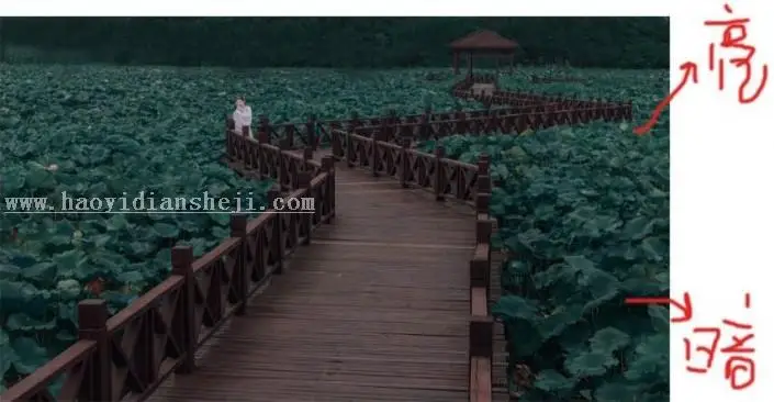 青色调，通过PS调出古风蓝青暗调_www.haoyidiansheji.com