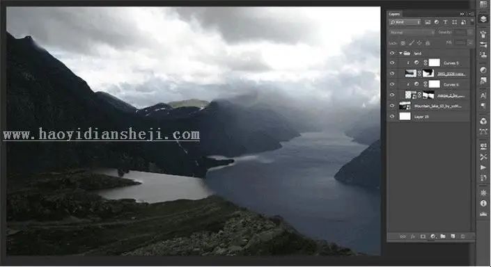 场景合成，在PS里创建一个魔幻瑰丽的场景_www.haoyidiansheji.com