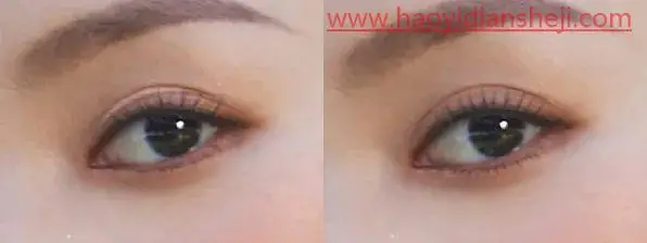 双眼皮，给贴双眼皮贴的眼睛PS的更加自然_www.haoyidiansheji.com