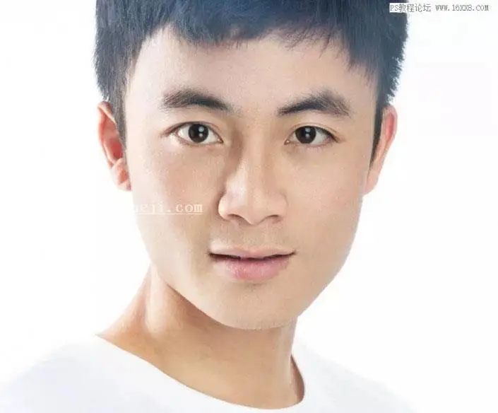 证件照，给照片件磨皮美化皮肤教程_www.haoyidiansheji.com