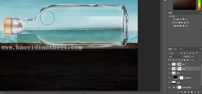 场景合成，用PS合成《加勒比海盗》电影中的海盗船_www.haoyidiansheji.com