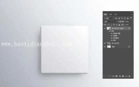 图标制作，用PS绘制一枚清新淡雅的音乐图标_www.haoyidiansheji.com