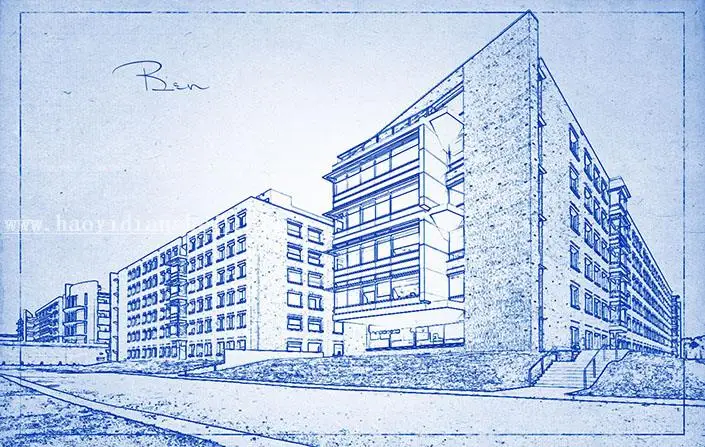 圆笔画，圆珠笔画风效果教程_www.haoyidiansheji.com