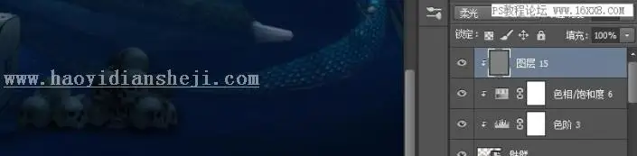 场景合成，用PS合成海下探险寻宝的场景_www.haoyidiansheji.com