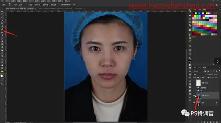 证件照，给证件照换发型和妆容_www.haoyidiansheji.com