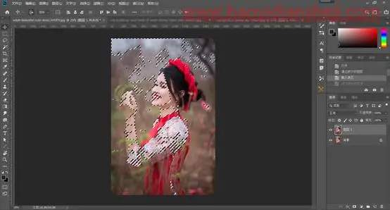 光线效果，在PS中快速制作丁达尔效应_www.haoyidiansheji.com