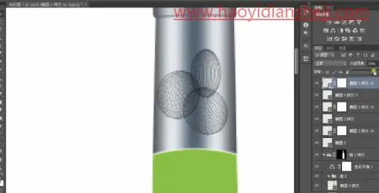 产品修图，给白葡萄酒进行精修_www.haoyidiansheji.com