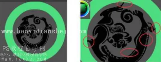 镂空效果，用PS做一个镂空玉石_www.haoyidiansheji.com
