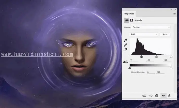 场景合成，用PS合成一个抽象的超现实科幻人物_www.haoyidiansheji.com