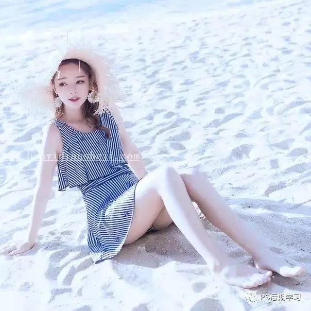 人像调色，快速调出海边清丽人像照片教程_www.haoyidiansheji.com