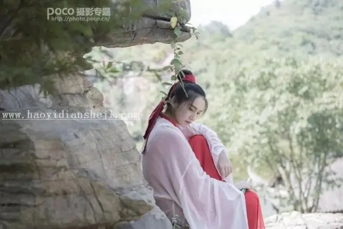古风照片，通过PS打造古典武侠中国风侠女风照片_www.haoyidiansheji.com