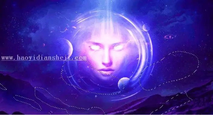 场景合成，用PS合成一个抽象的超现实科幻人物_www.haoyidiansheji.com