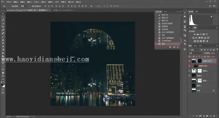 海报设计，设计一种散落效果的圆形海报_www.haoyidiansheji.com