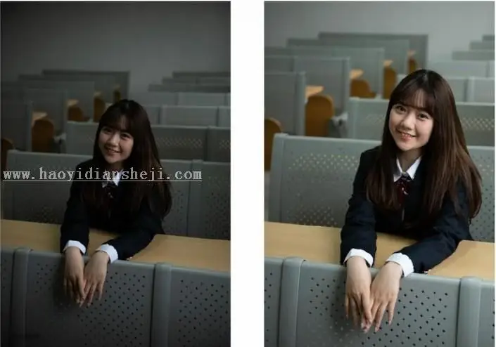 LR调色教程，通过LR制作日式JK制服写真照片_www.haoyidiansheji.com