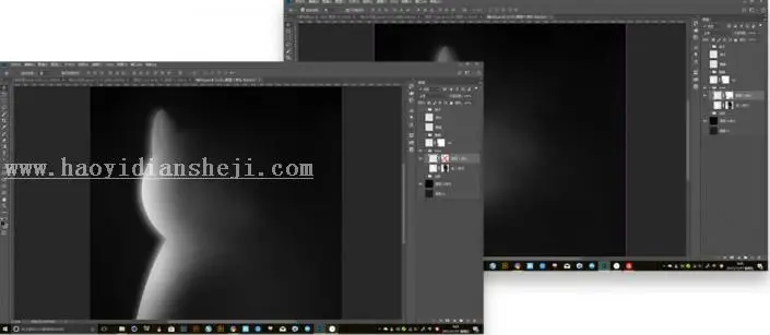 图案绘制，用PS制作颗粒猫咪_www.haoyidiansheji.com