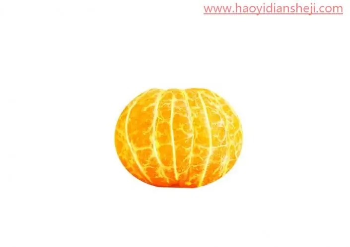 创意合成，制作一只长在桔子上的米老鼠图案_www.haoyidiansheji.com