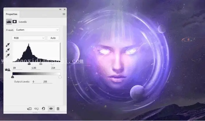 场景合成，用PS合成一个抽象的超现实科幻人物_www.haoyidiansheji.com